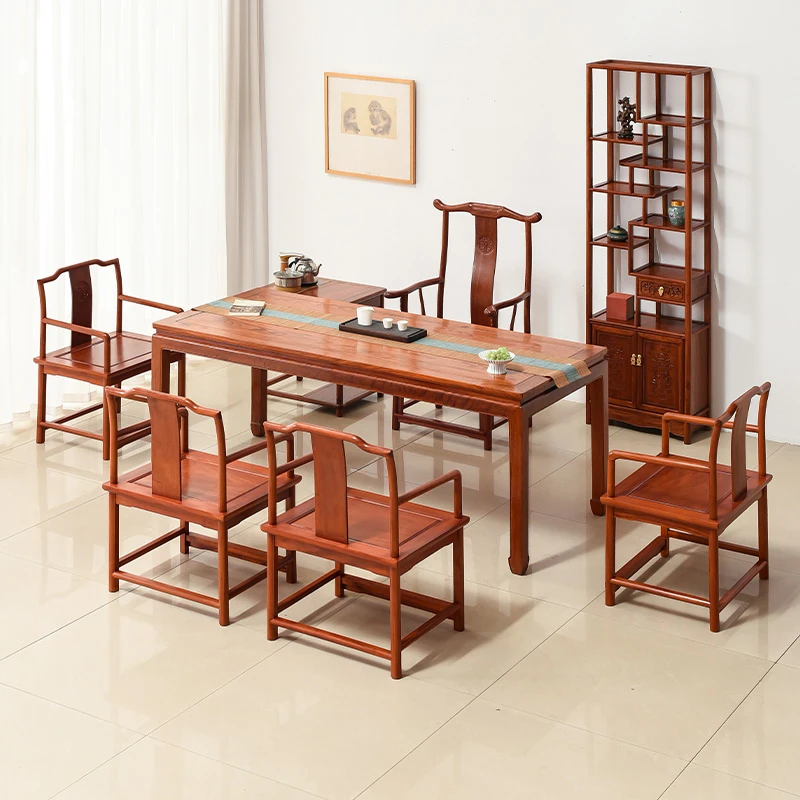 花梨木茶桌新中式实木泡茶桌中式功夫茶几茶艺桌刺猬紫檀干泡茶台