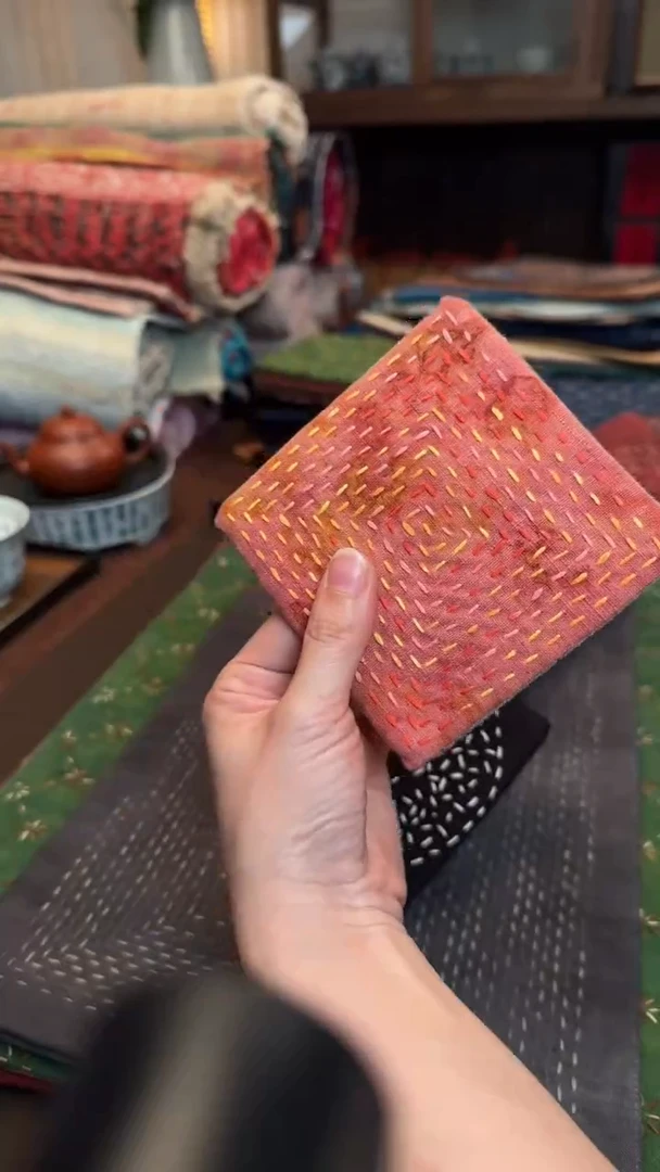 【闪购商品】织绣Cici手作刺子绣壶垫杯垫-