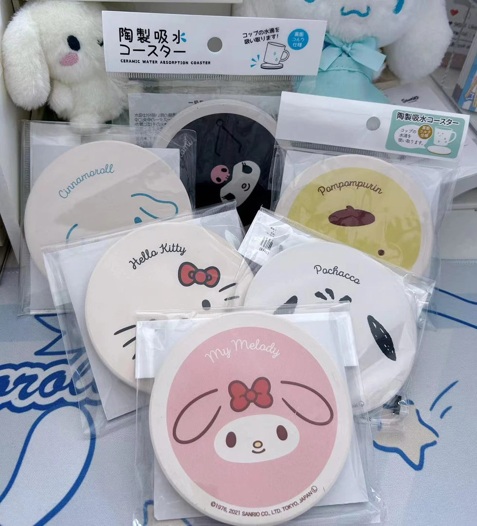 【同意代拆】sanrio 三丽鸥陶制吸水杯垫