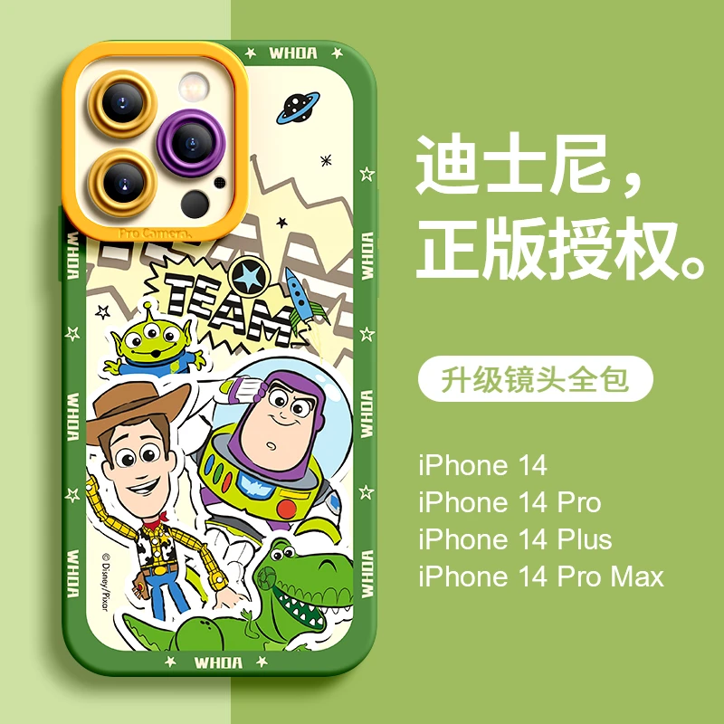 苹果14手机壳新款iPhone13/14promax女hi巴斯光年13Pro迪士尼11情
