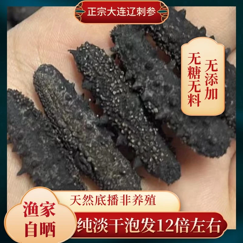 【大连】【国标】爆款160-170头半斤装/一斤装深海底播海参  无添加