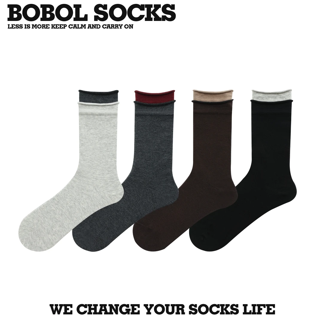 返潮复古 百搭堆堆女袜灰色袜子女ins潮运动棉百搭女袜中筒女袜