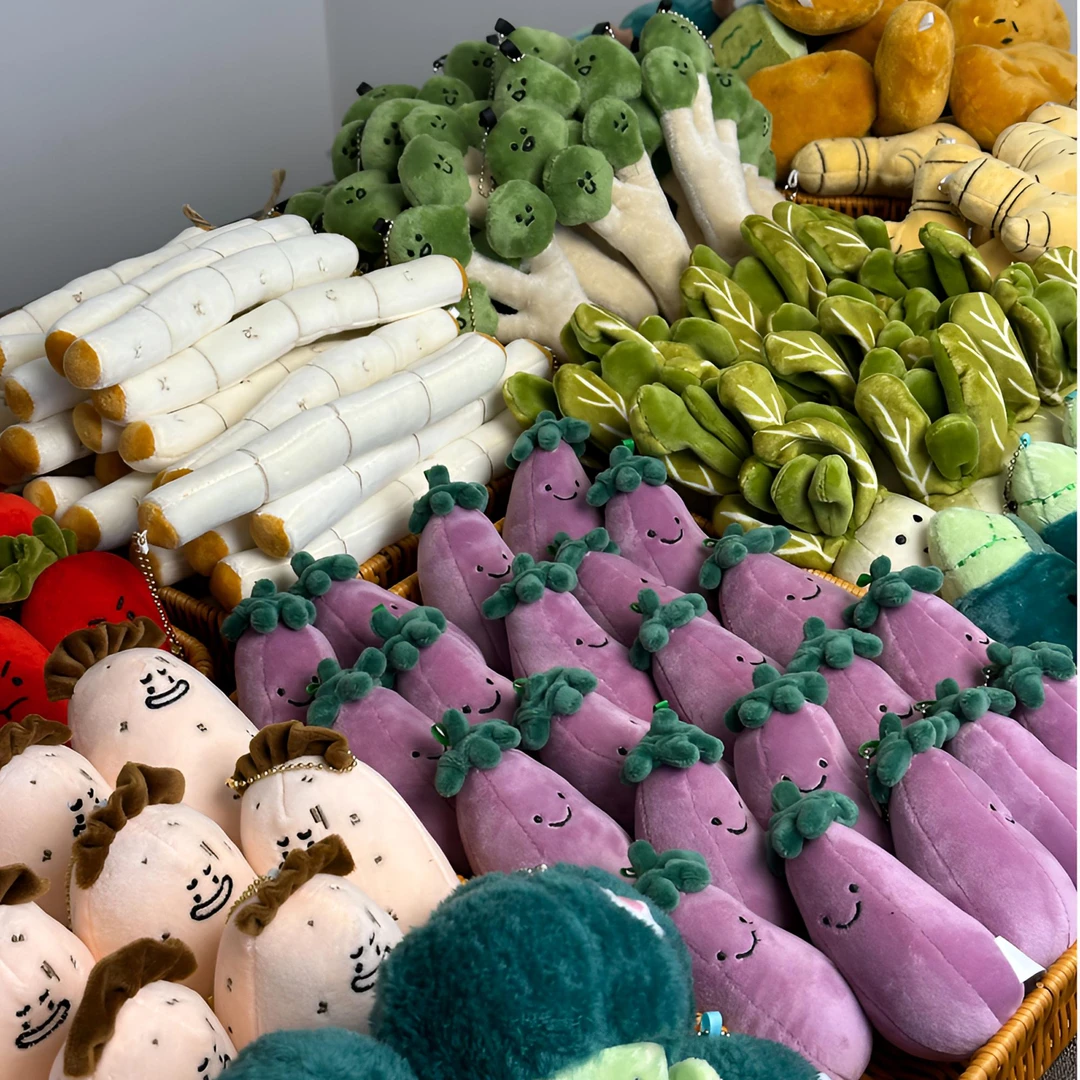 【清仓随机5个】JC款公仔毛绒玩具可爱小巧精致茄总肉夹馍花生企鹅