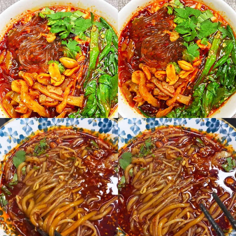 【整箱抢完即止】正宗酸辣粉大桶装红薯粉泡面宿舍免煮快餐速食