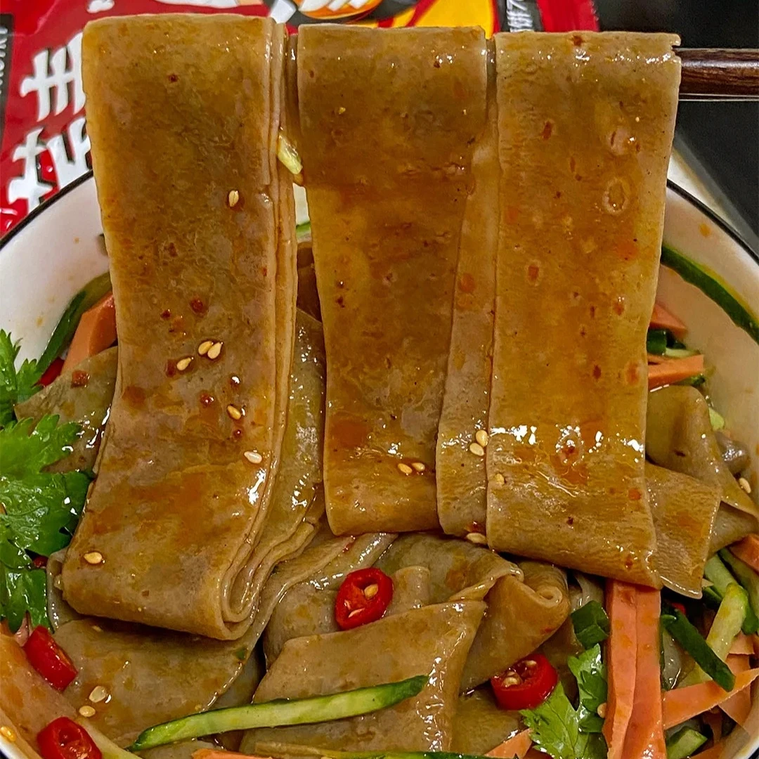 掉秤神器】0脂减脂餐荞麦面皮速食粗粮荞麦面免煮代餐麻酱面皮整箱