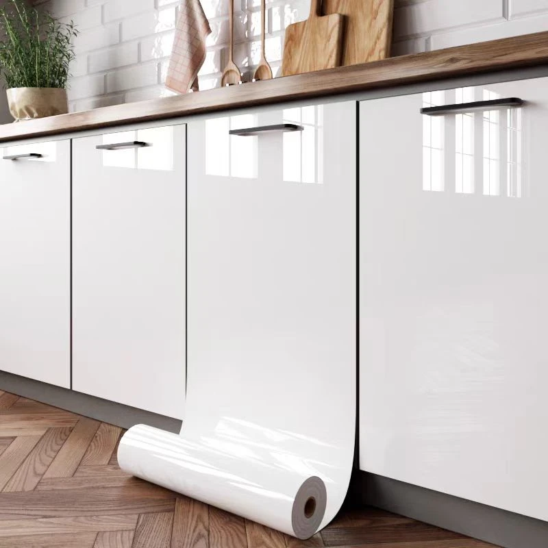 橱柜贴纸翻新专用家具改色白色贴膜抽屉大理石厨房防油贴纸耐高温