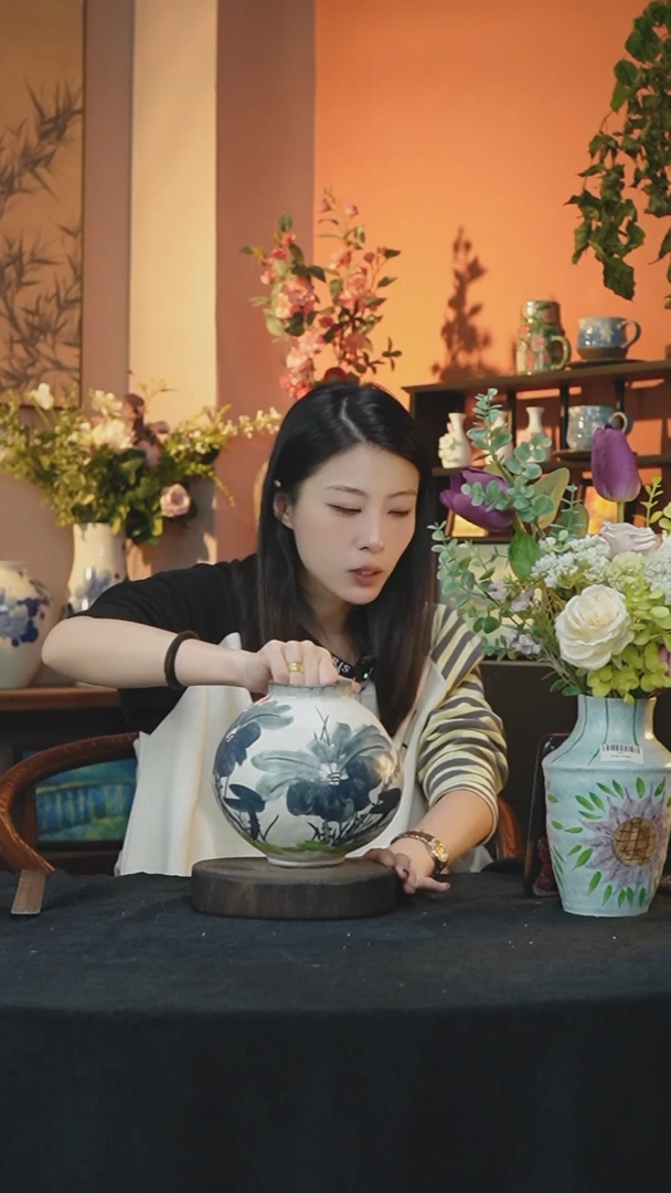 【闪购商品】景德镇手工手绘陶瓷花器