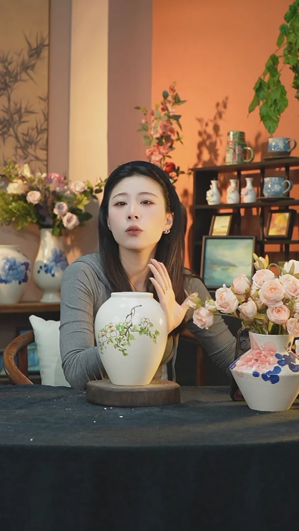 【闪购商品】景德镇手工手绘陶瓷花器