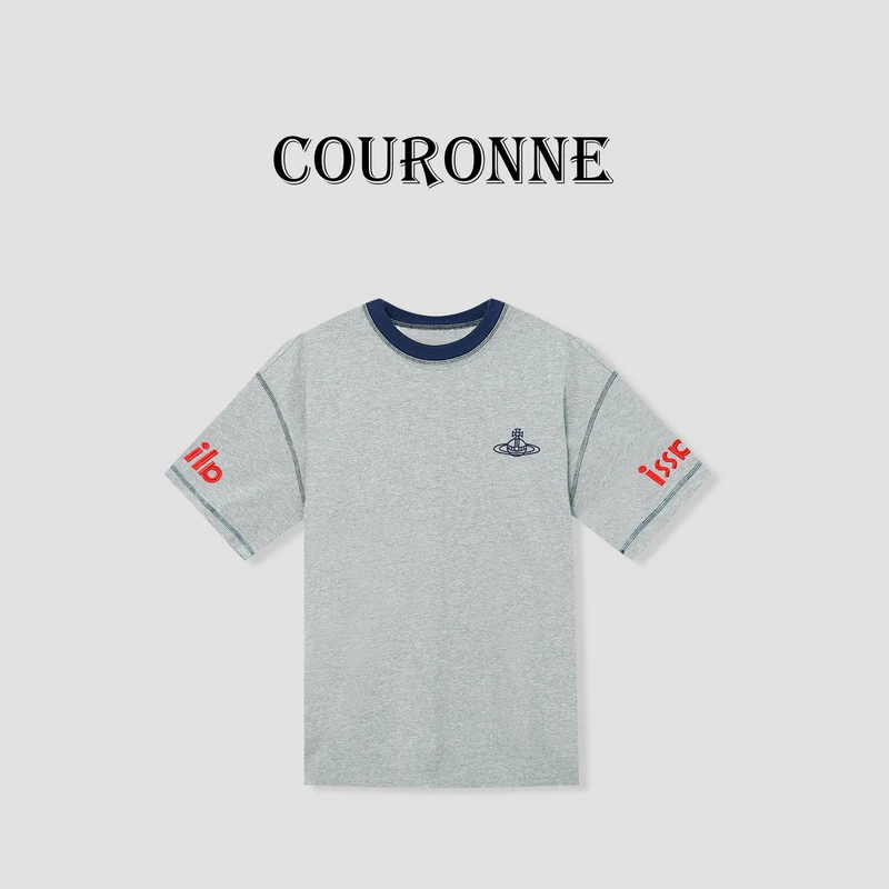 【本那】-潮牌大版设计感百搭潮酷修身显瘦百搭圆领短袖上衣27278