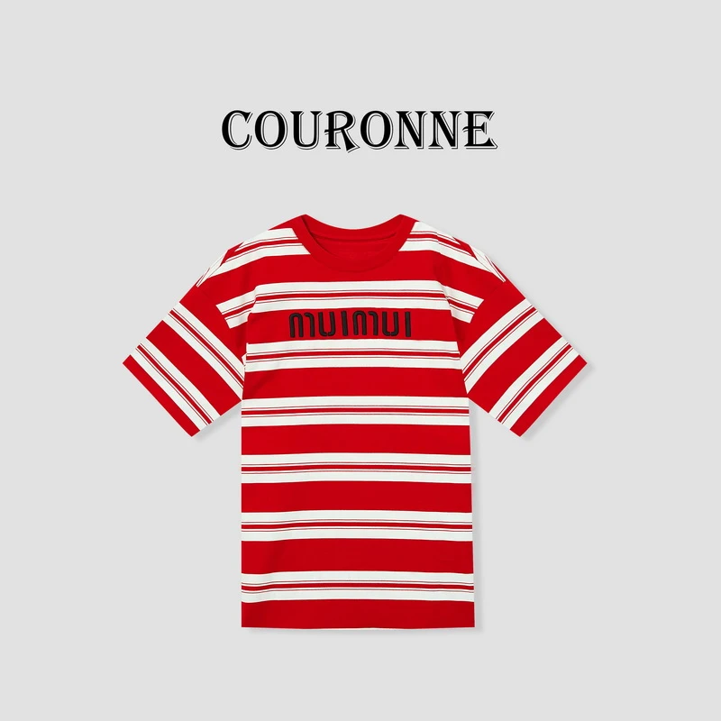 【本那】-潮牌大版设计感百搭潮酷修身显瘦百搭圆领短袖上衣26791