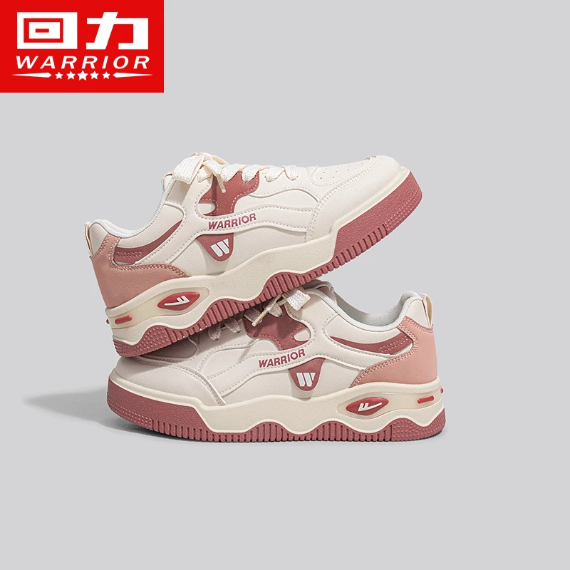 Warrior/回力女秋季新款鞋厚底增高百搭运动休闲鞋校园风潮鞋子