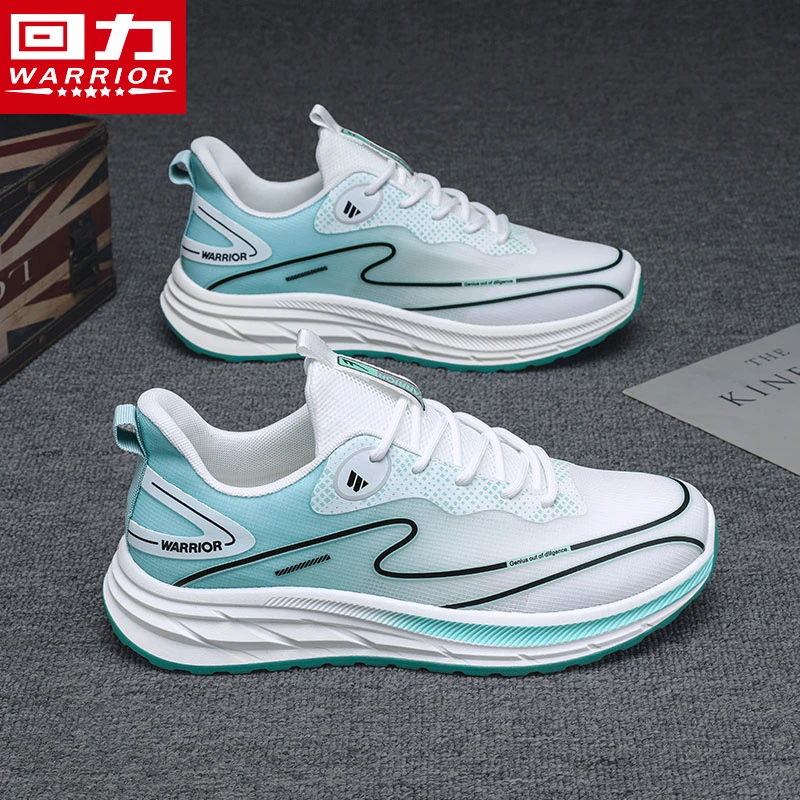 Warrior/回力男鞋网面鞋2024夏季新款透气男款百搭潮休闲男士跑鞋