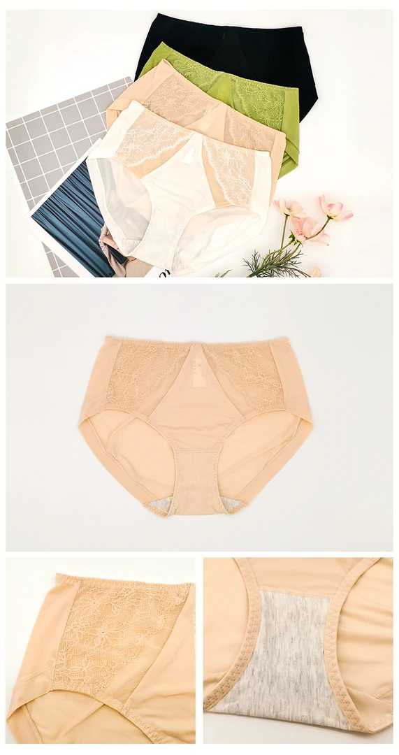 Y886 蕾丝女士无痕内裤薄款夏季时尚舒适高腰性感少女高弹