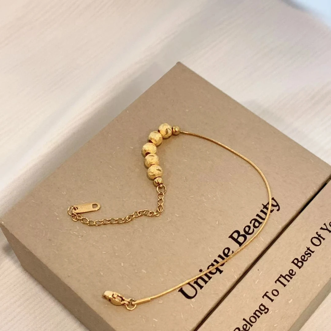 钛钢手链 钛钢手链 D159 个性气质轻奢时尚百搭小众简约素款