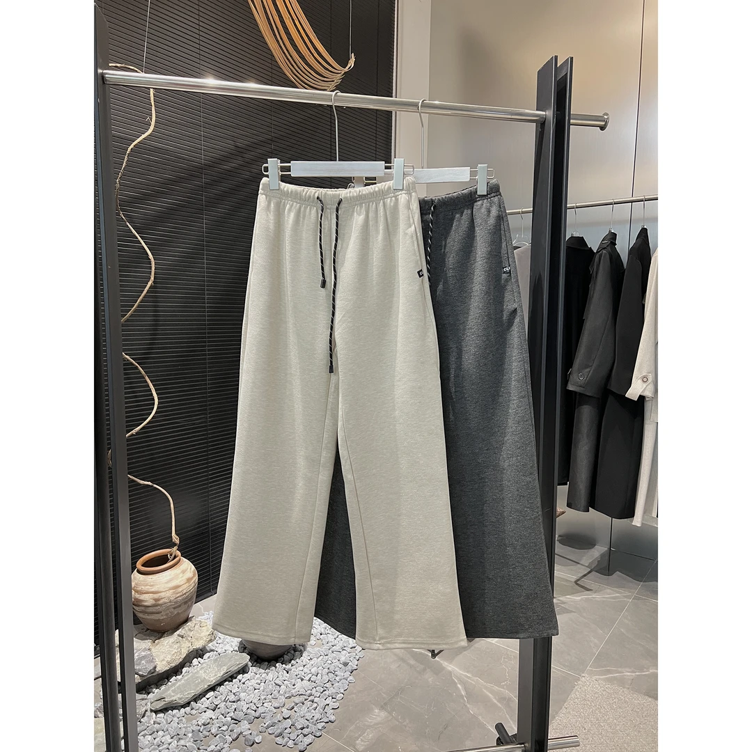 抽绳绑带松紧腰糯米裤休闲裤8009-9