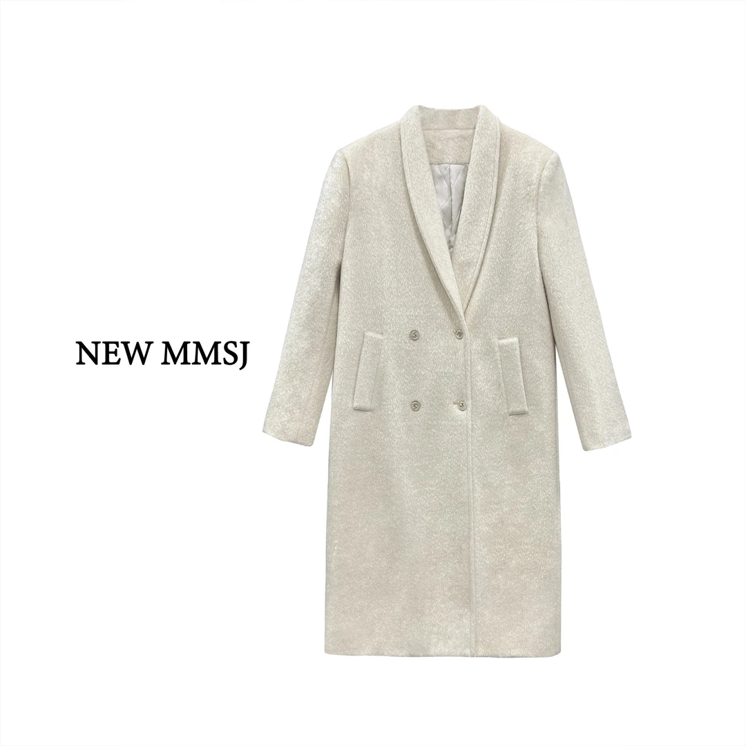 NEW MMSJ（白月光大衣）夹棉长款杏色大衣（清）
