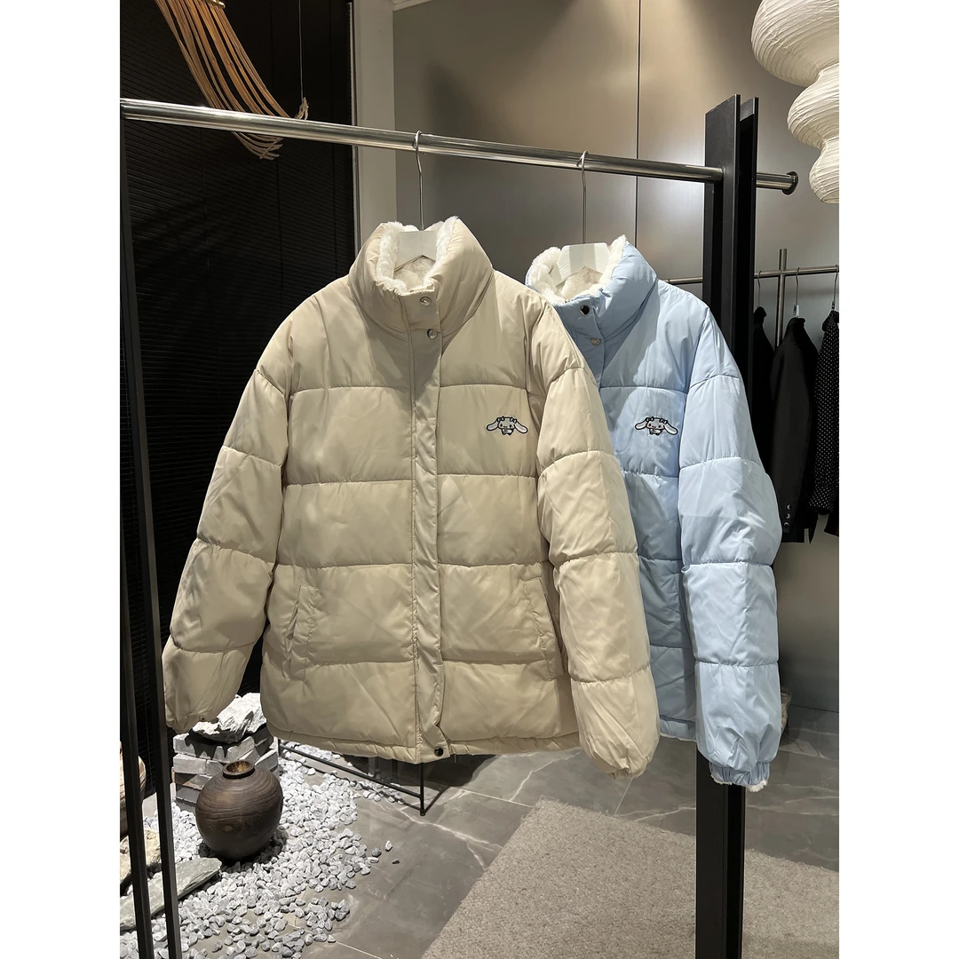 两面可穿加厚毛毛内里棉服外套6066-6（清）