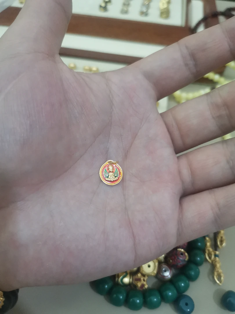 925银银制品 大日配饰一个k10mm