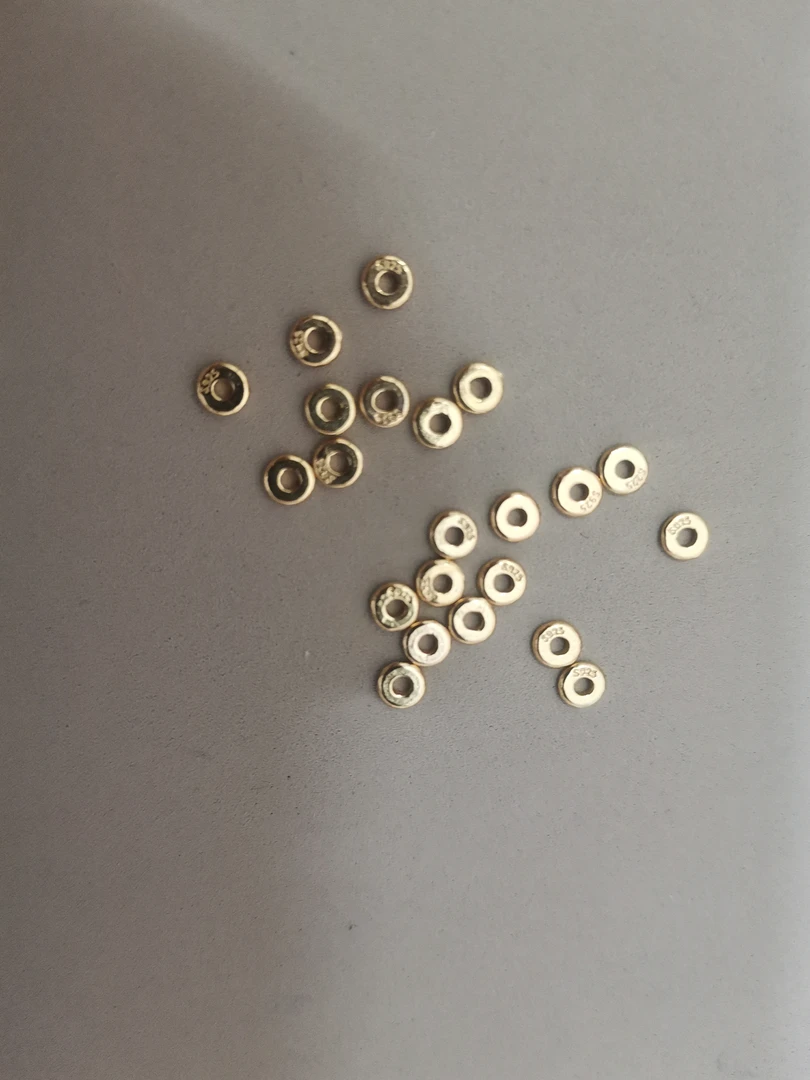 925银银制品 熊猫4mm隔片11对