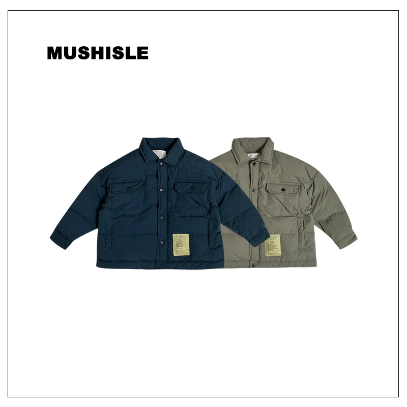 阿又男童冬纯色标签冬装羽绒服儿童90白鸭绒百搭潮流个性83111D