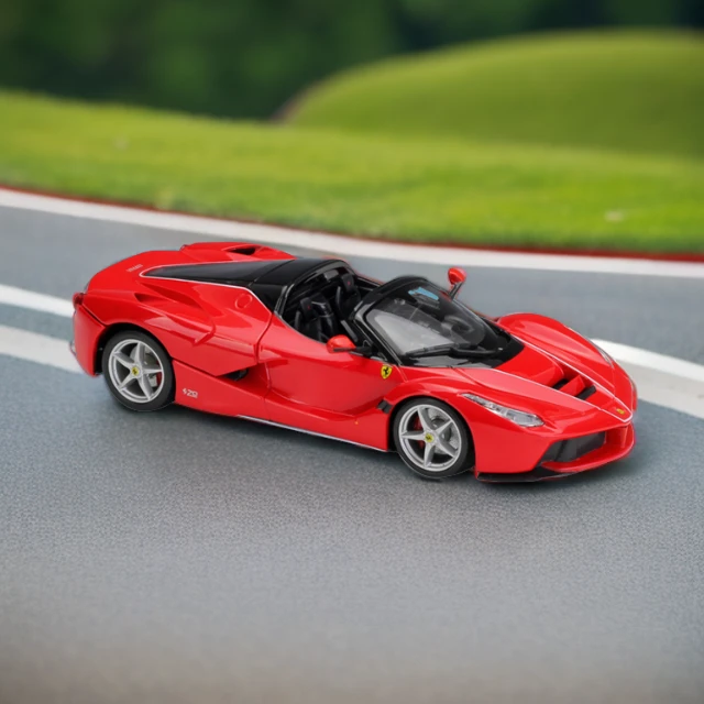 1:24 法拉利拉法Aperta 敞篷跑车仿真合金汽车模型摆件礼品玩具车