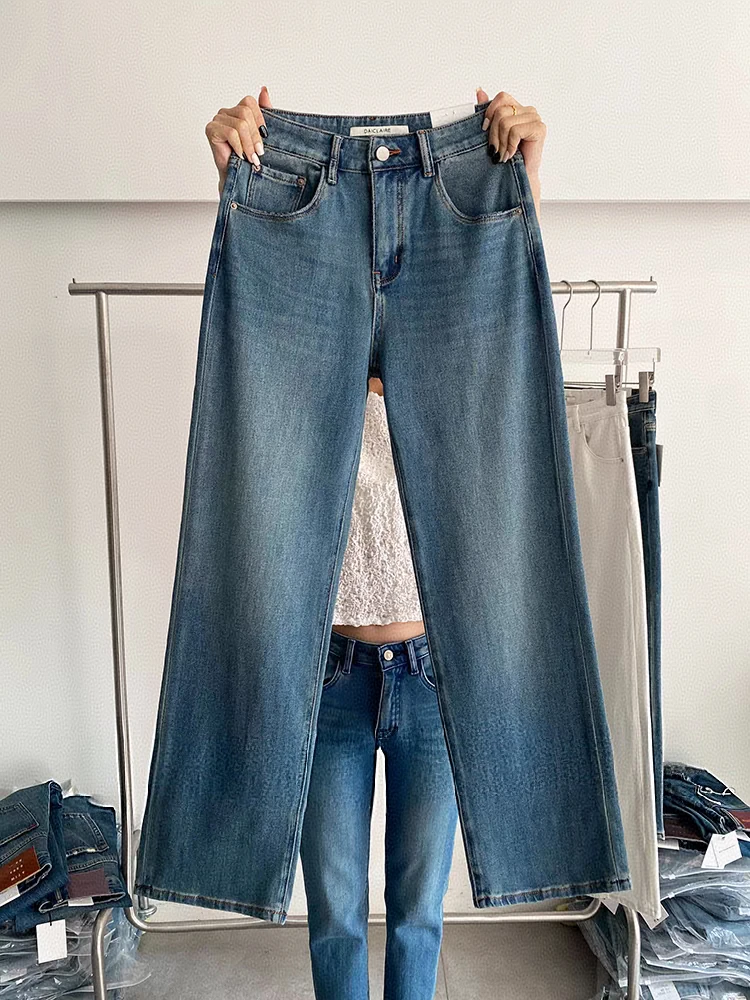 SU【282】96代 愫幸 MWMA 断货王四面弹窄版阔腿牛仔裤~