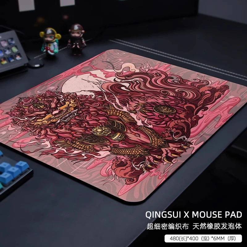 虎符电竞青髓X鹿专业电竞游戏均衡鼠标垫6毫米CSGO吃鸡可水洗