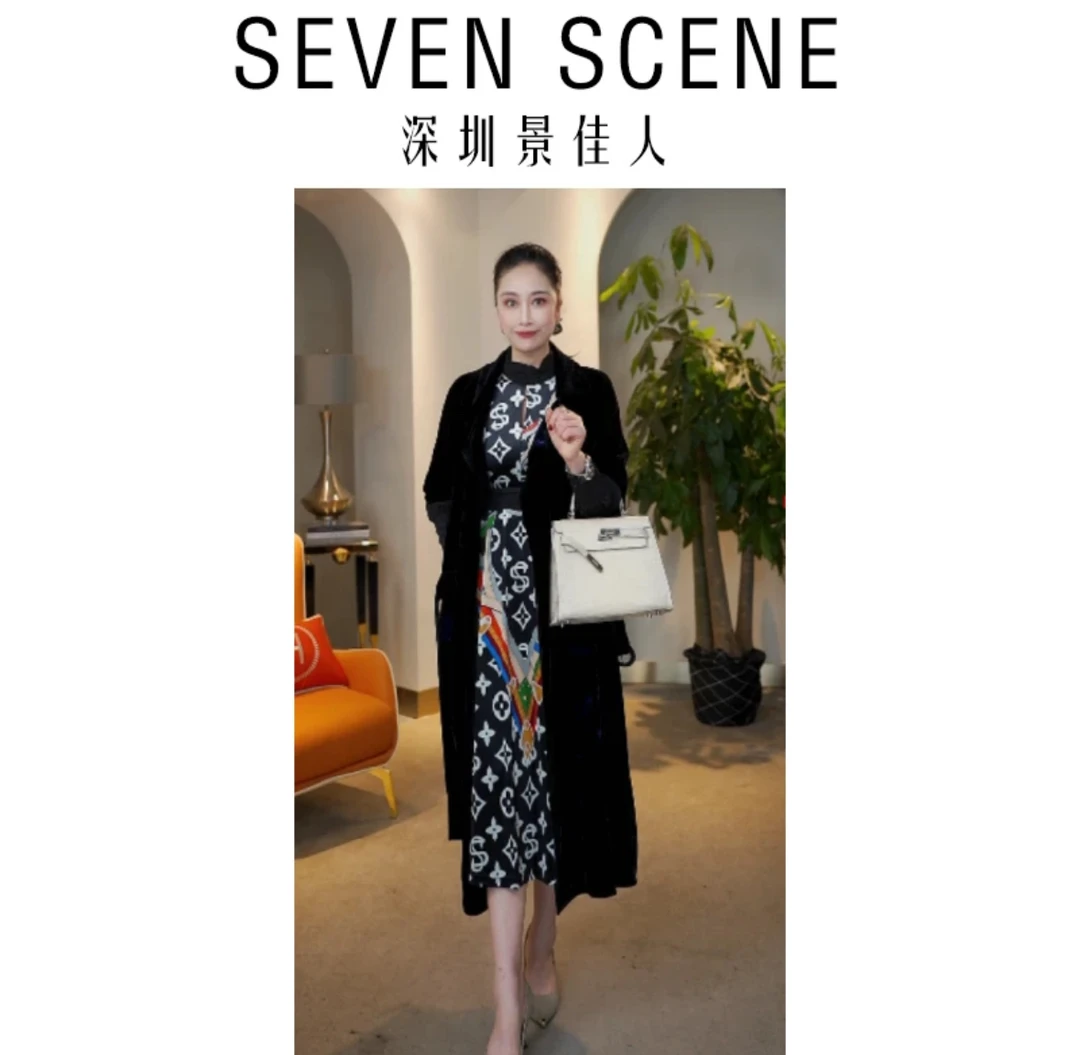 【萱萱】2023新款轻奢经典连衣裙女装气质时尚休闲女士显瘦 SL21323