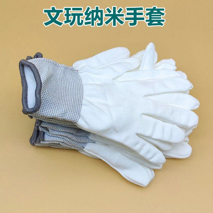 文玩纳米手套盘珠手套抛光包浆通用星月菩提佛珠金刚核桃专用