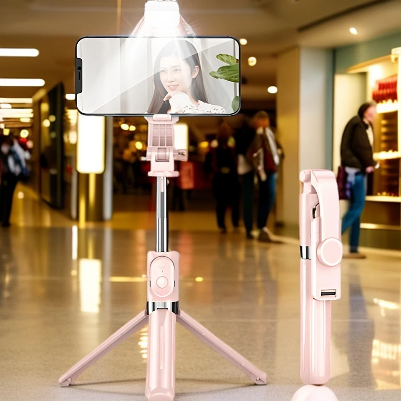 柏宣拍照三脚架多功能蓝牙自拍杆通用手机蓝牙拍照神器网红一体式