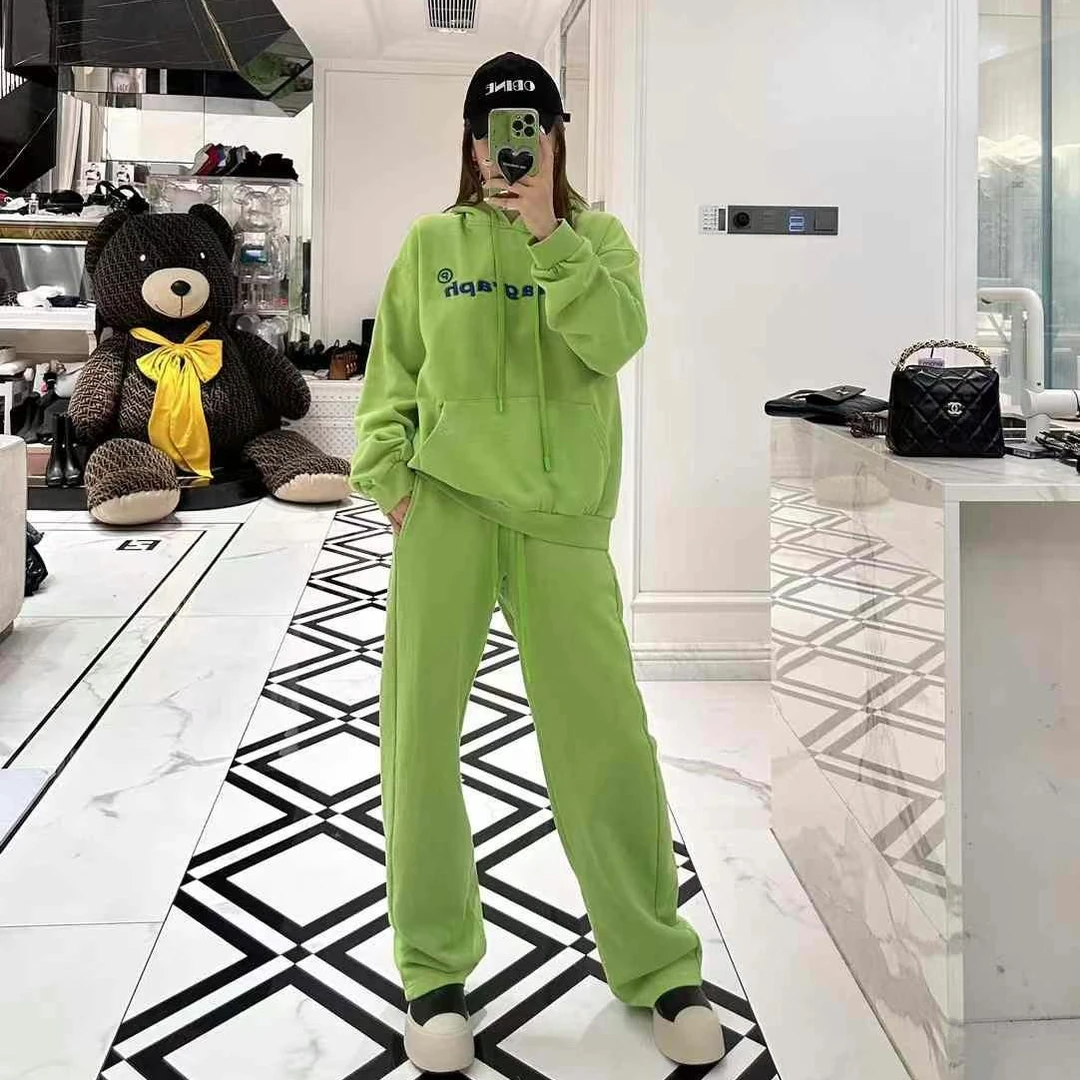 韩版宽松连帽卫衣休闲运动套装显瘦减龄套装