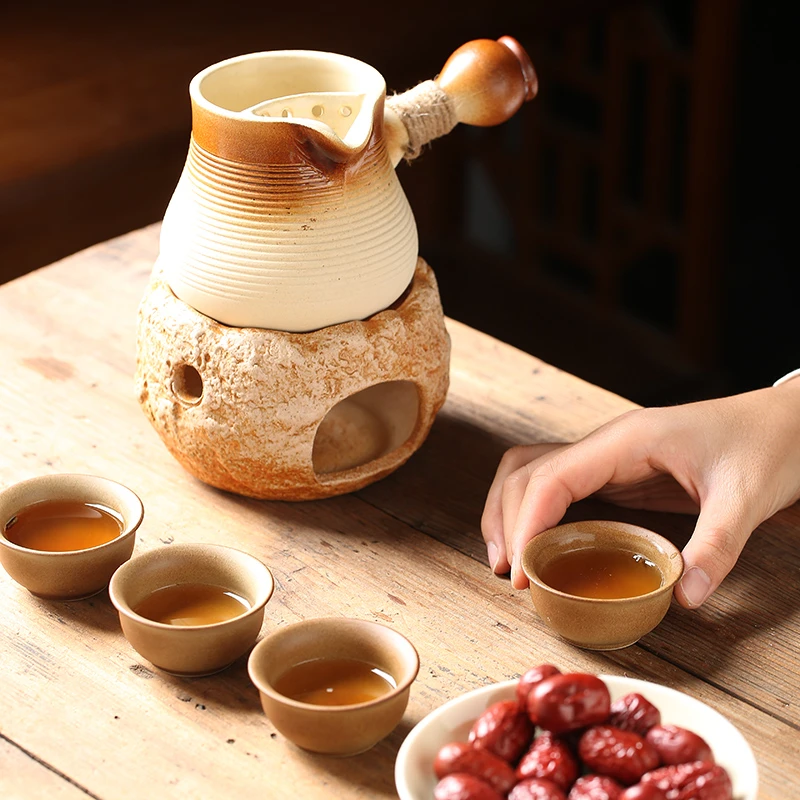 家用蜡烛温茶壶围炉煮茶户外炭烧煮水果茶罐罐烤奶茶壶可干烧不裂