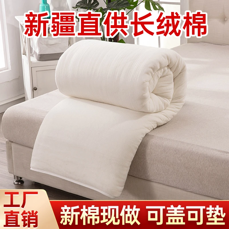 温暖居家新疆棉被棉花被子被芯冬被加厚保暖棉絮床垫褥子春秋网套
