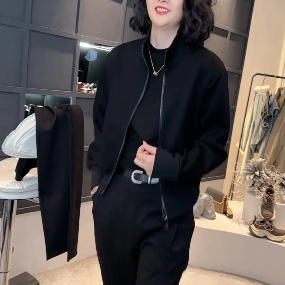 《姚家优麦汇》现货早秋新款百搭时尚外套女高级感休闲女款纯色外套