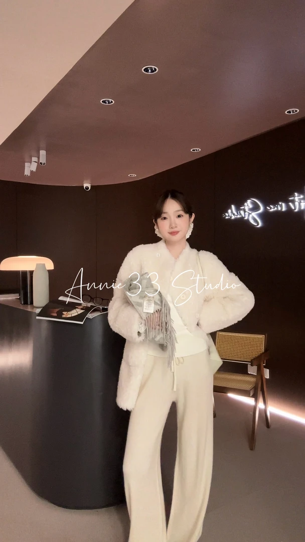 ^3宝^【四色针织 裤子】舒适时尚直筒休闲百搭宽松裤子S34068