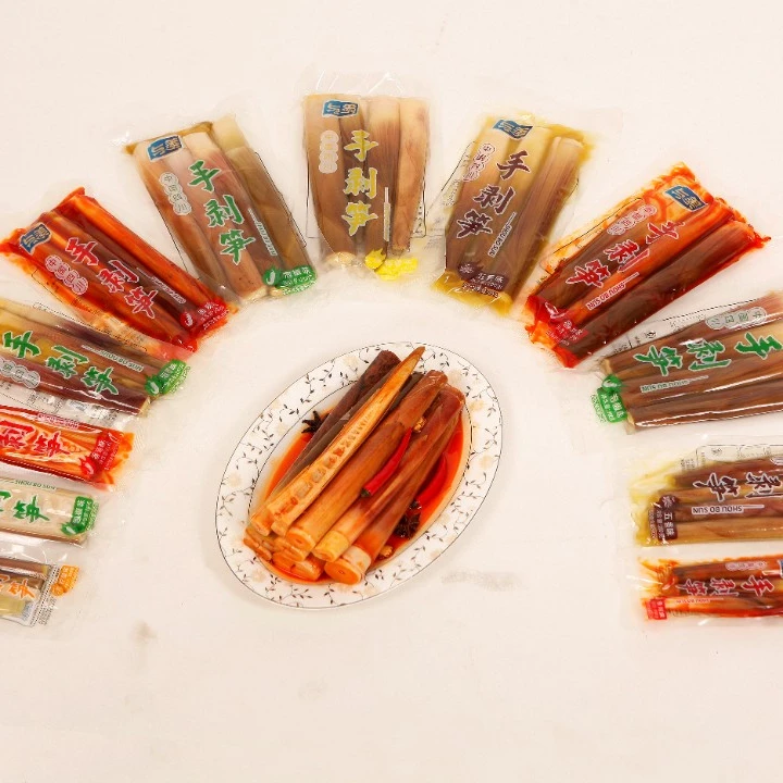 与美四川产品与美泡椒香辣味五香多种即食天然手剥笋