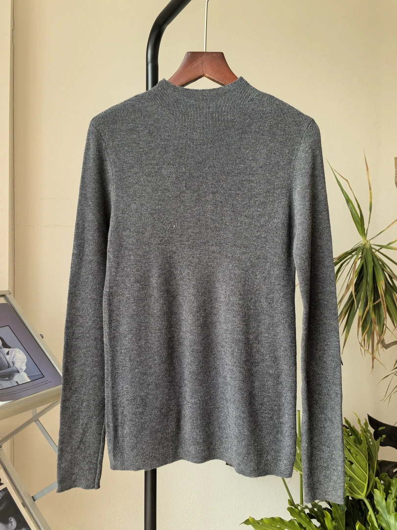 半高领长袖针织显瘦气质时尚百搭休闲秋冬毛衣打底网红套头毛衫