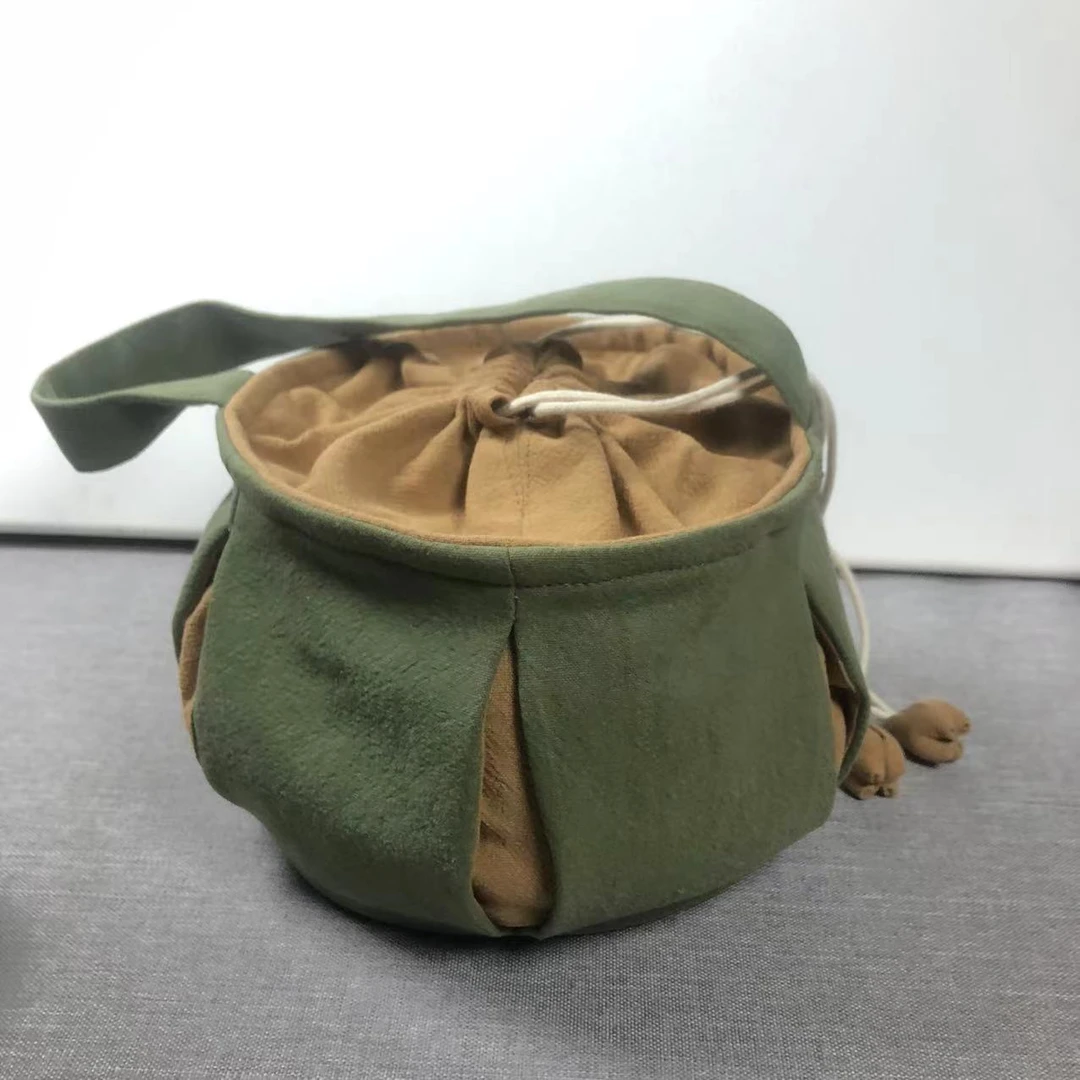 灯笼袋 棉麻1壶4杯收纳袋 点茶碗大壶收纳袋茶道户外