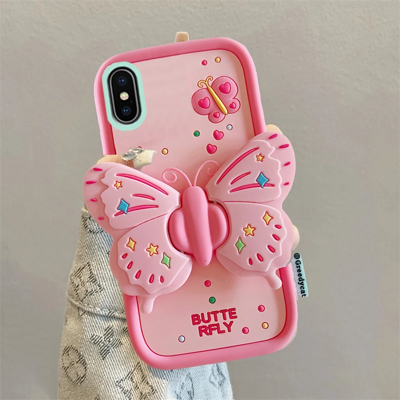 苹果x手机壳iPhone新款xs可爱xr立体硅胶xsmax全包防摔软壳ip女款