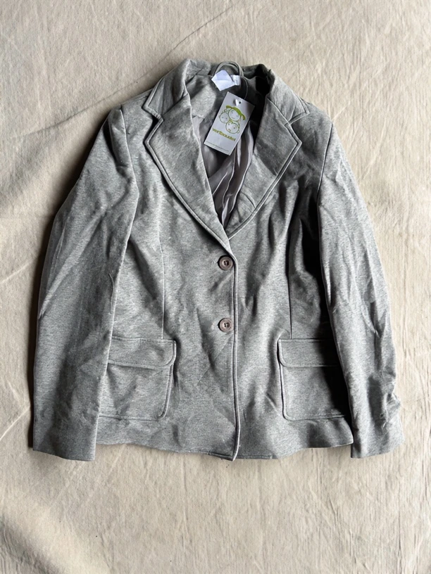 灰色休闲西服黑色韩版女外套时尚春秋百搭简约修身西装上衣小西装