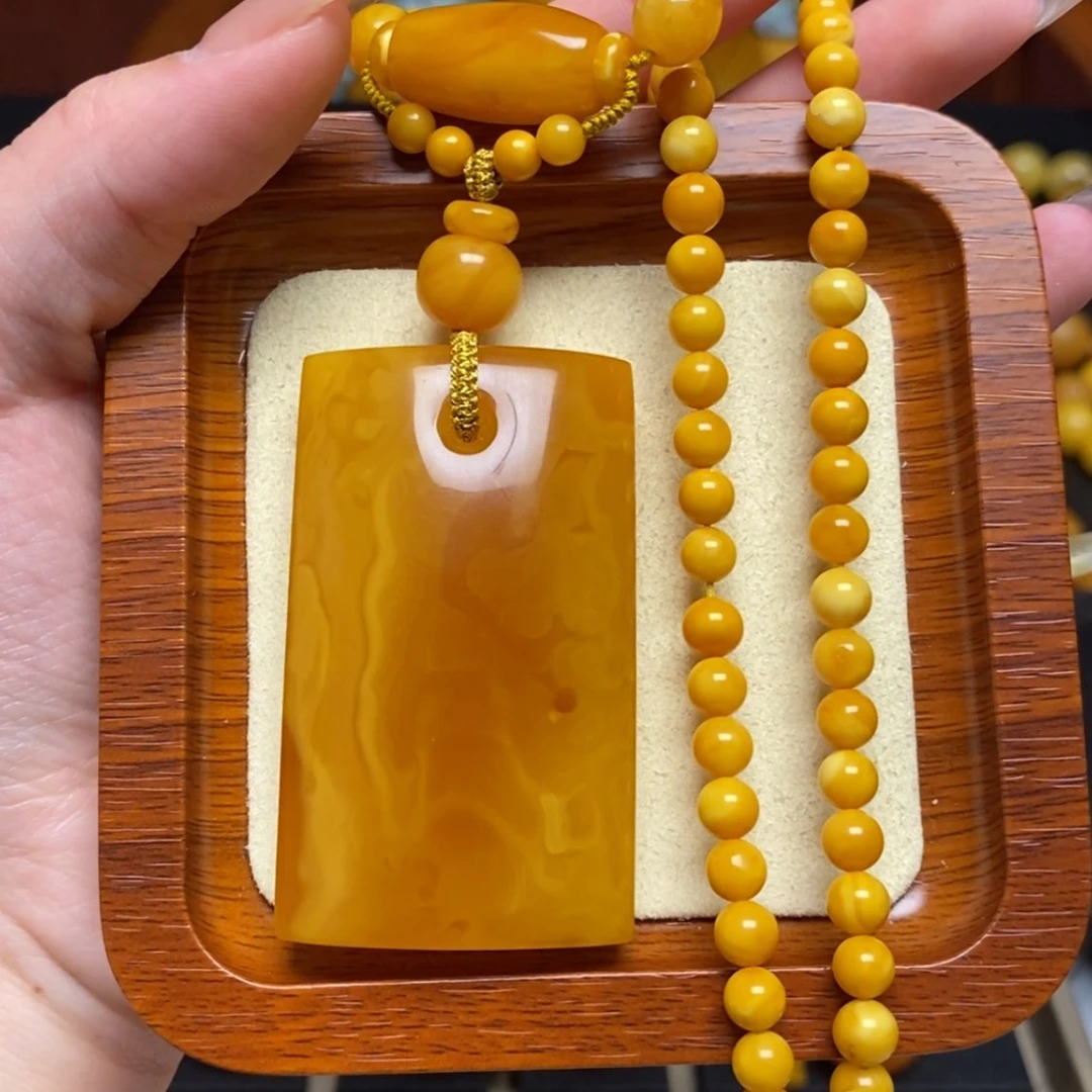 【闪购商品】蜜蜡颈饰未镶嵌项链