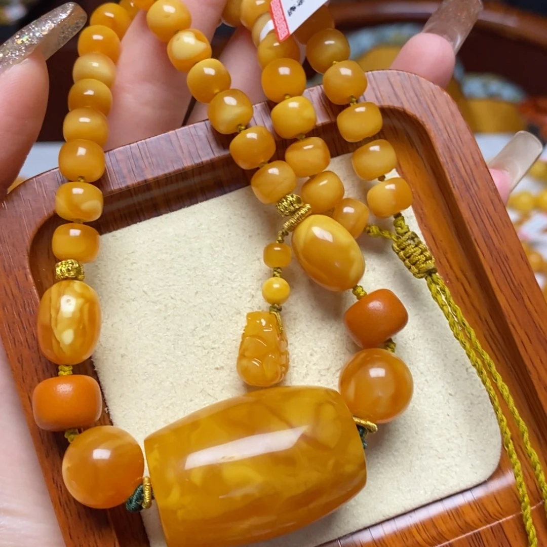 【闪购商品】蜜蜡颈饰未镶嵌项链