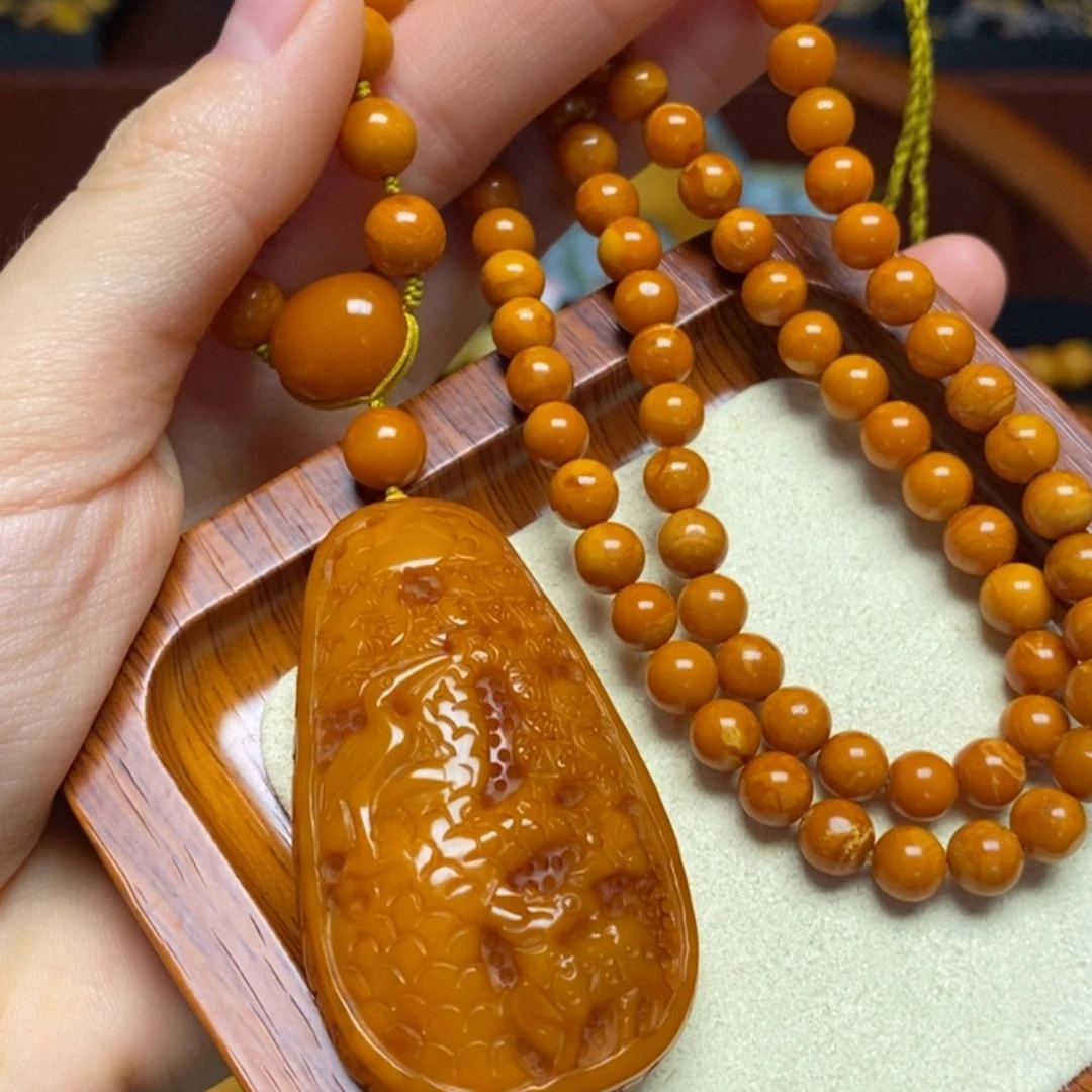 【闪购商品】蜜蜡颈饰未镶嵌项链