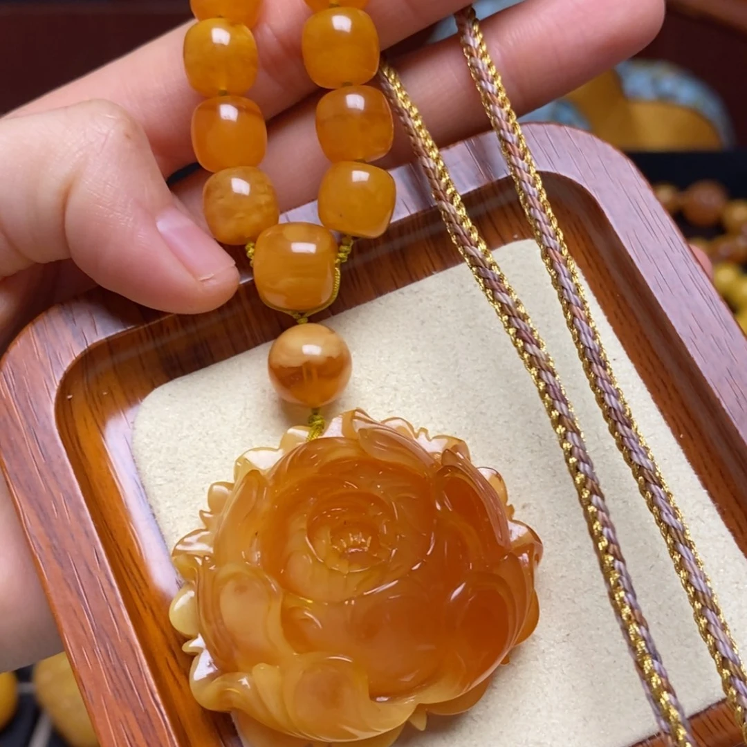 【闪购商品】蜜蜡颈饰未镶嵌项链