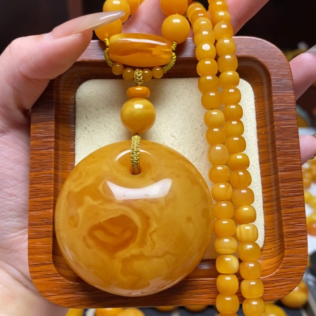 【闪购商品】蜜蜡颈饰未镶嵌项链