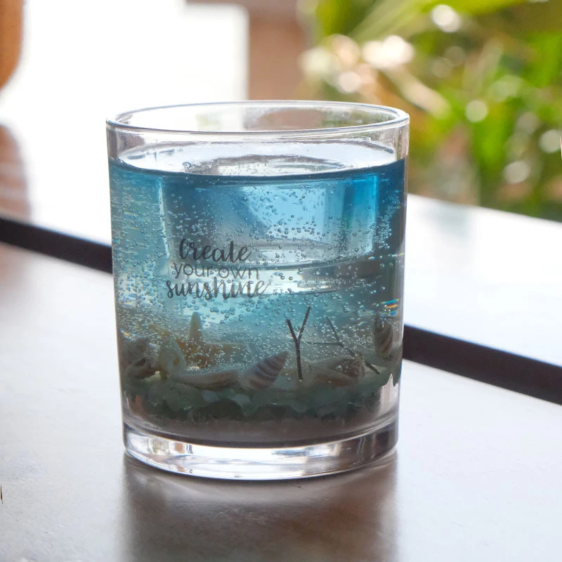 ins蜡烛海洋贝壳水晶杯蜡香薰香氛蜡烛烛台小众创意礼物 伴手礼