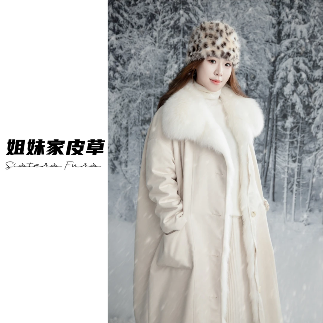 Sisters Furs姐妹家“巴黎拽姐”狐狸毛领獭兔内胆皮草派克服外套