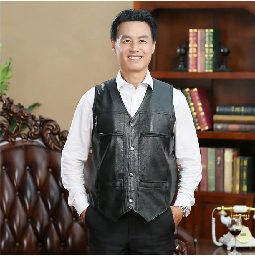 【1粉丝福利】男士优质加绒中老年休闲马甲--098