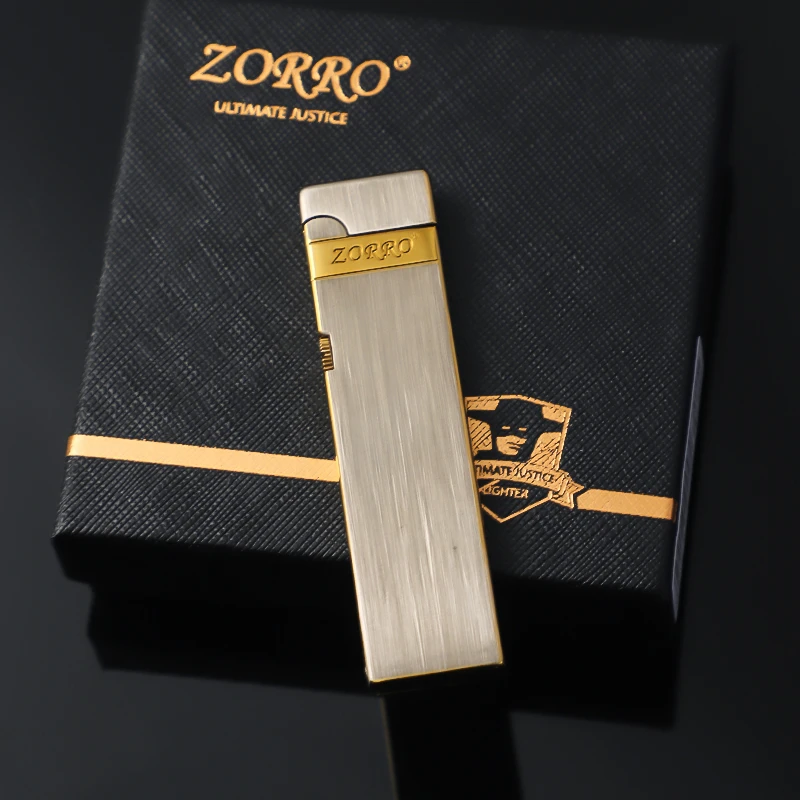 ZORRO佐罗725黄铜纤巧小细条树脂个性创意煤油防风高档滑轮打火机