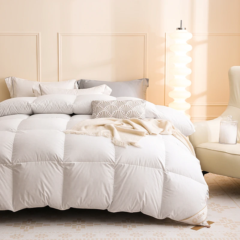 【断码尾单】800蓬95冰城雁鸭绒加厚冬被超柔面料高档羽绒被